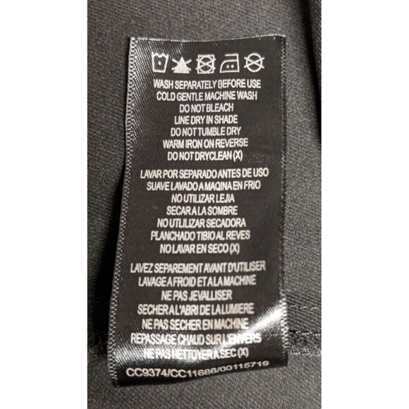 Women's City Chic Black Side Slit Lace Up Sleeveless Dress M/18 - Picture 13 of 13